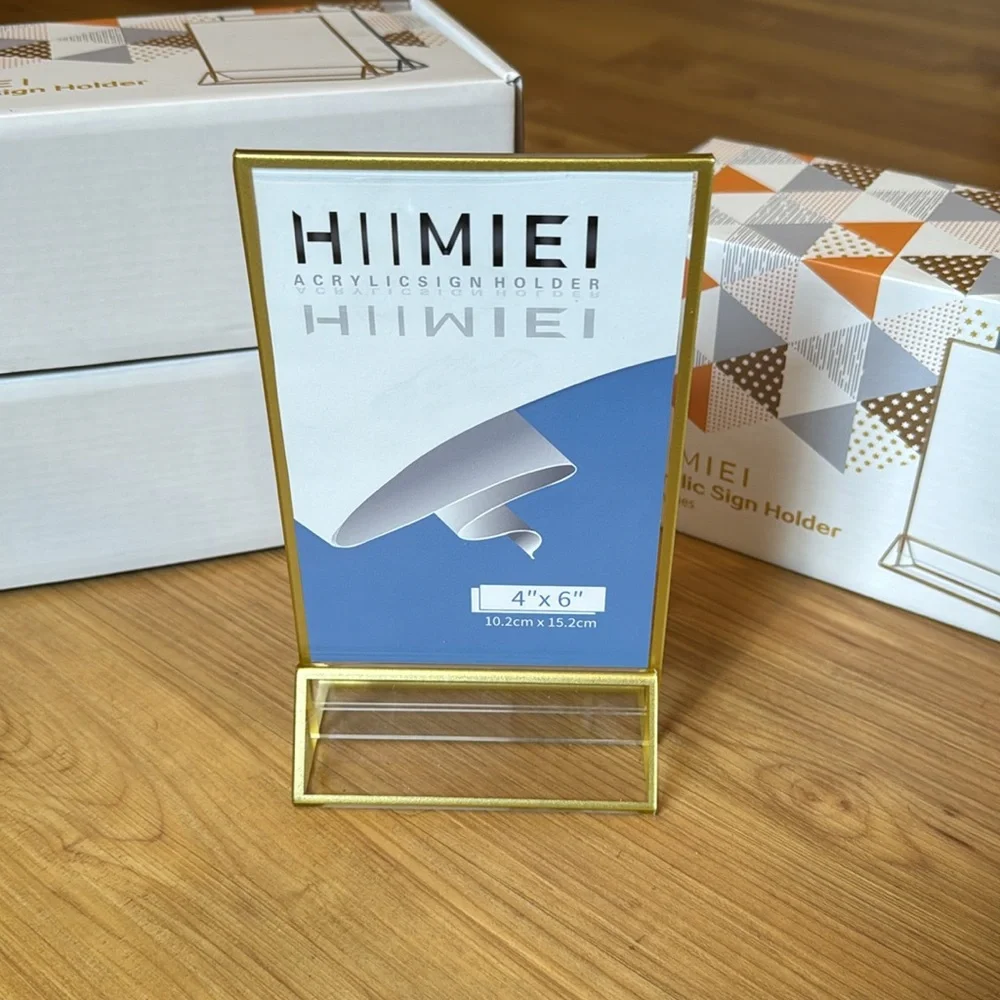 Acrylic Sign Holder 4x6 Set of 14 NEW - Picture 2 of 6